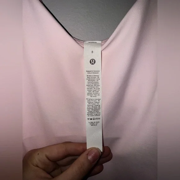 Worn Once! 🍓 Lululemon Align Dress- Strawberry Milkshake- Size 8 - Picture 7 of 9